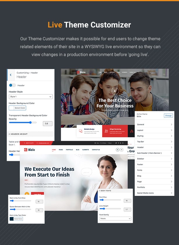 Bizix - Corporate and Business WordPress Theme