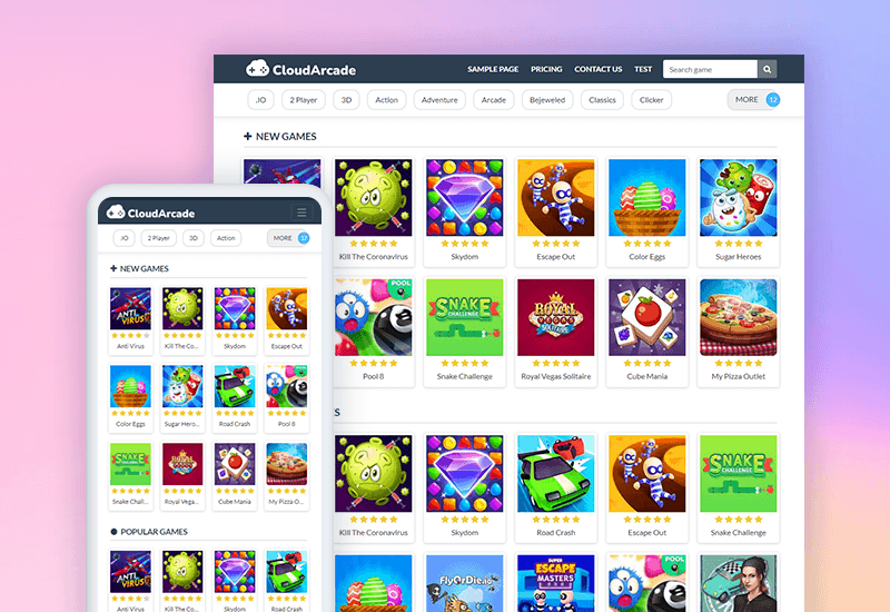 CloudArcade - HTML5 / Web Game Portal CMS