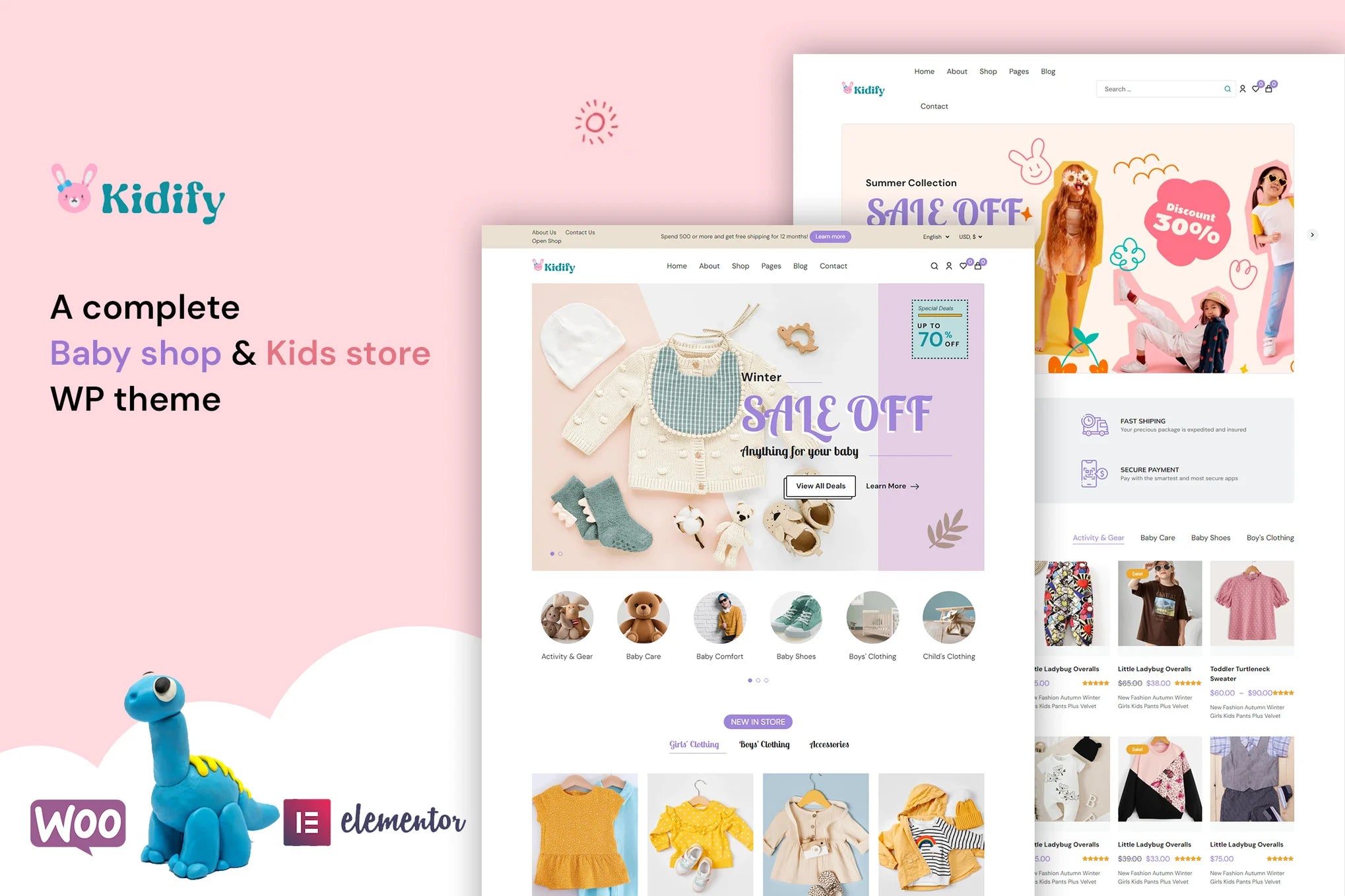 Kidify – Baby & Kids store eCommerce Woocommerce Theme