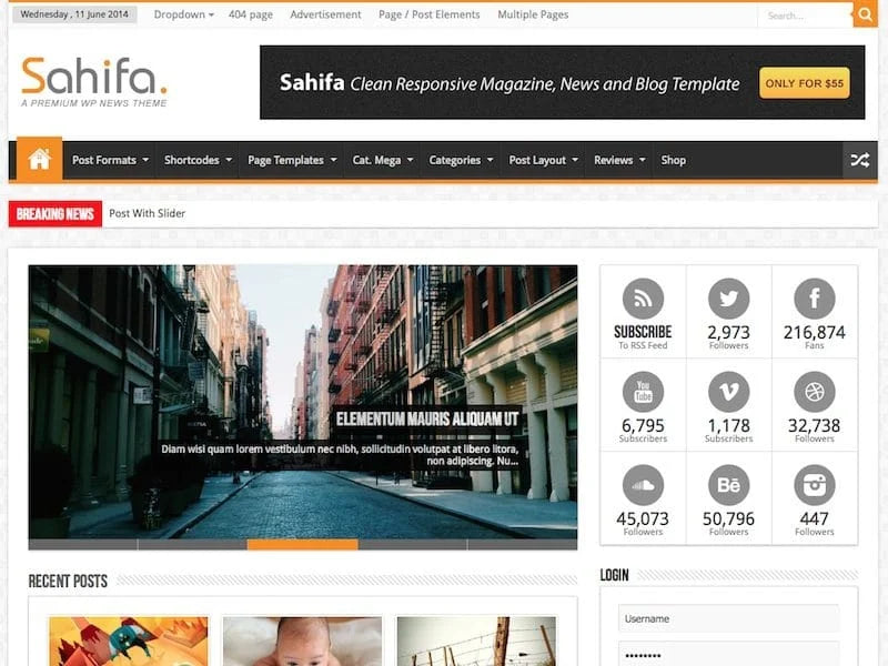 Sahifa - Responsive News, Magazine and Blog Theme