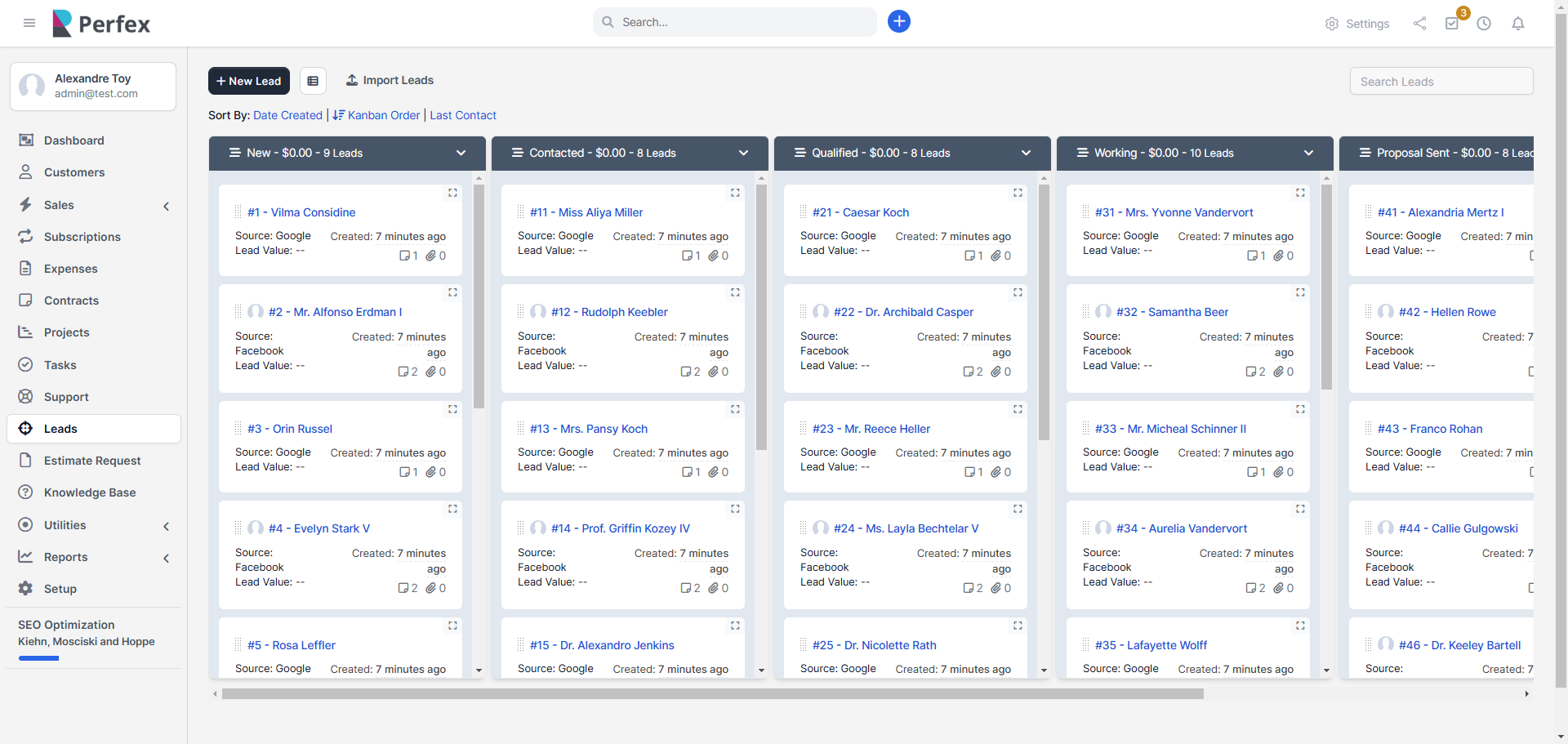 Perfex CRM – Manage Leads, Tasks, Invoices & Teams