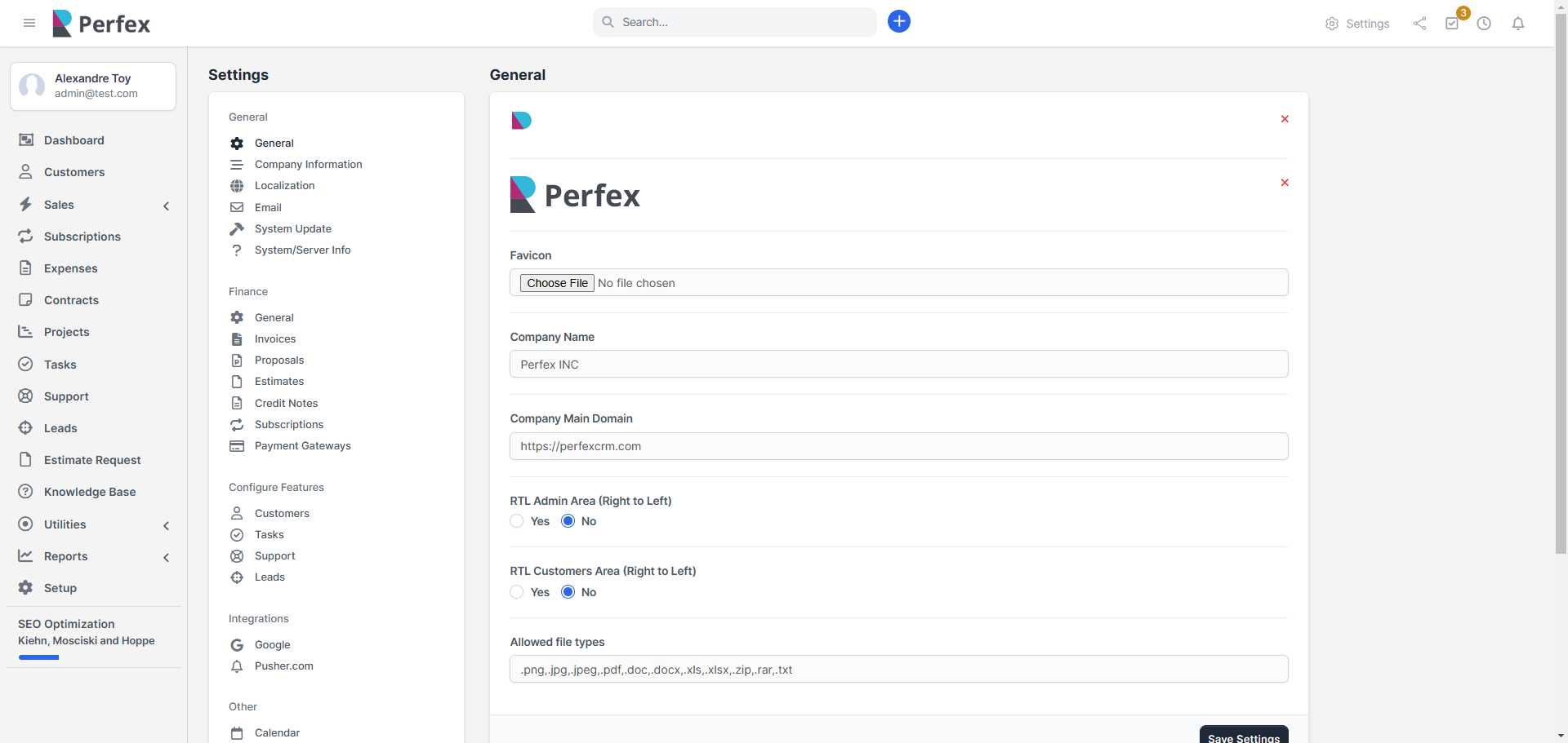 Perfex CRM – Manage Leads, Tasks, Invoices & Teams
